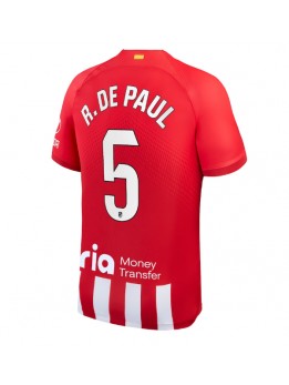 Billige Atletico Madrid Rodrigo De Paul #5 Hjemmedrakt 2023-24 Kortermet